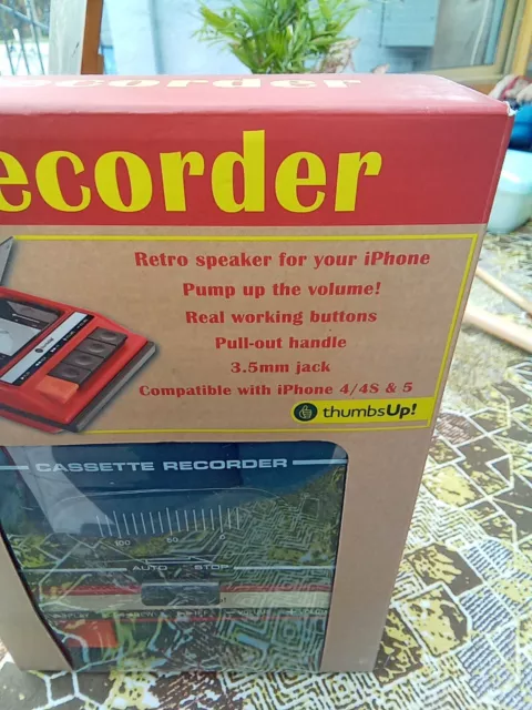 Irecorder magnétophone rétro haut parleur iPhone 4/4S et 5 compartiment cassett 2