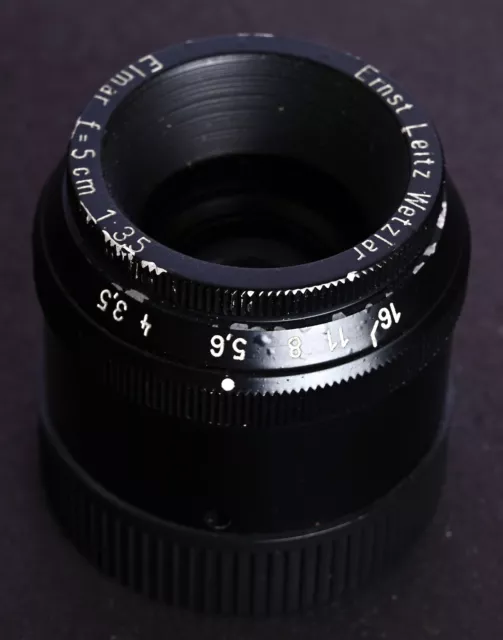 Ernst Leitz Wetzlar Elmar 5cm f/3.5 Enlarging Lens (D00GS) - Excellent