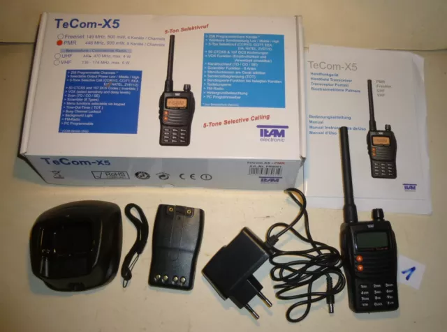 TeCom X5 UHF PMR Handfunkgerät ( Mod 1 )