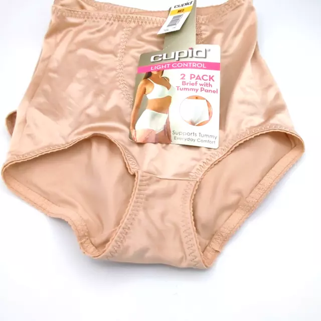 CUPID WOMENS XL Beige Light Control Brief Tummy Panel Granny Panty Girdle  $12.99 - PicClick