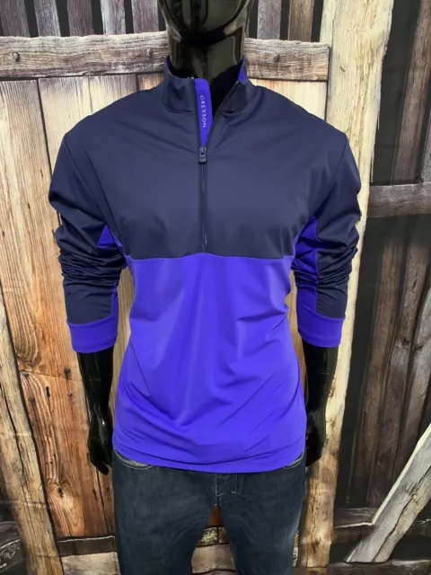 Greyson Golf Blue “Camanche” 1/4 Zip Hybrid Jacket Size Large NWT $225