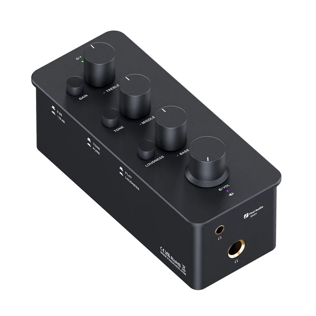 FOSI AUDIO SK01 Mini Headphone Amplifier & Preamplifier Bass Home