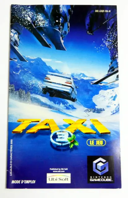 Notice Seulement Taxi 3 Le Jeu Console Nintendo Gamecube Pal Fra Mode D'emploi