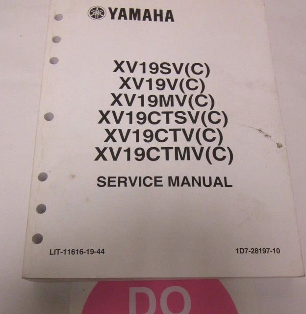 2005 Yamaha Xv19Sv(C)/V(C)/Mv(C)/Ctsv(C)/Ctv(C)/Ctmv(C)  Service Repair Manual
