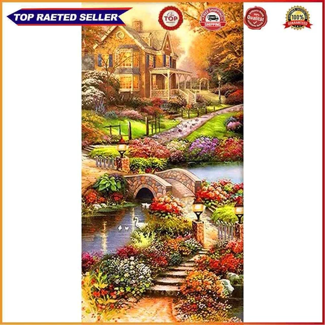 Idyllic 5D DIY Full Round Drill Rhinestones Diamond Painting Cross Stitch Mosaic