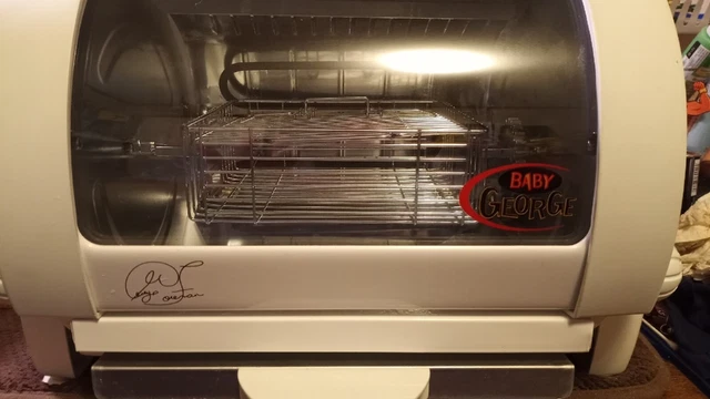 George Foreman Baby Rotisserie Grill Model No. GR59A  Clean and Tested