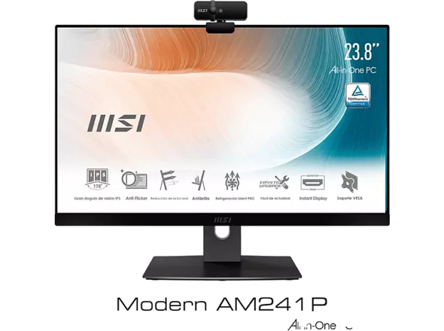 All in One - MSI Modern AM241P 11M-011EU, 23.8" FHD, Intel® Core™ i5-1135G7,