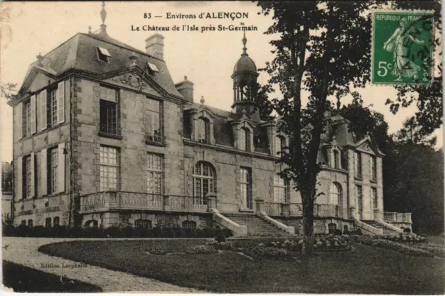 CPA Env. D'ALENCON Le Chateau de l'Isle Pres St-Germain (151242)