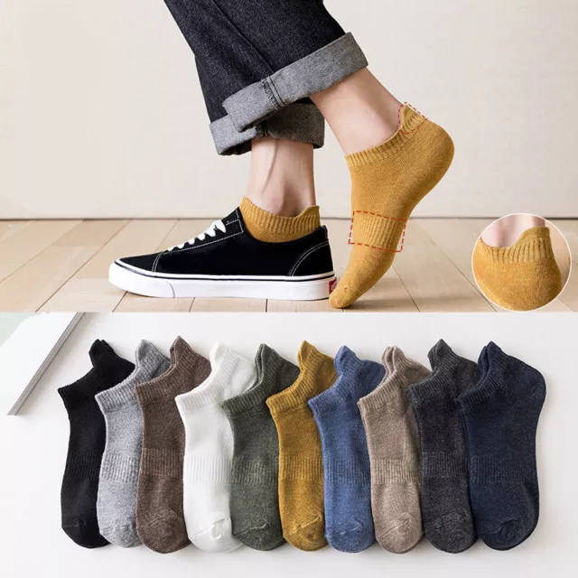 Cotton Socks Men Women Breathable Ankle Socks Solid Short Boat Sock Summer -