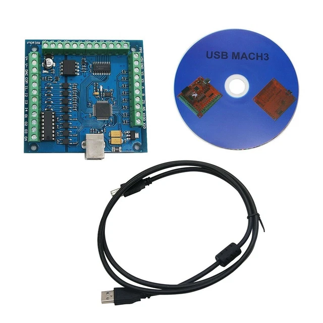 Pas à Mouvement Contrôle MACH3 4-Axis Bloc D'Alimentation USB 100KHz CNC Carte