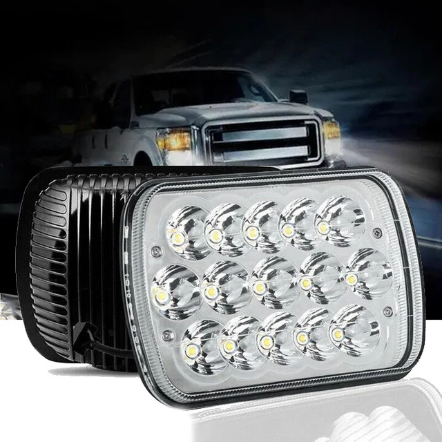 2PCS for Ford E-350 Econoline Ford F-550 Super Duty 7x6 5x7" Led Headlight 6000K