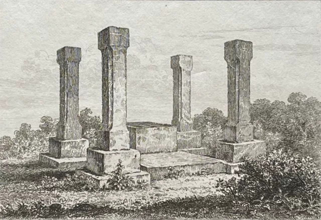 Rovine Re Per Axum Aksum Abissinia Etiopia Incisione Verso 1850, Africa