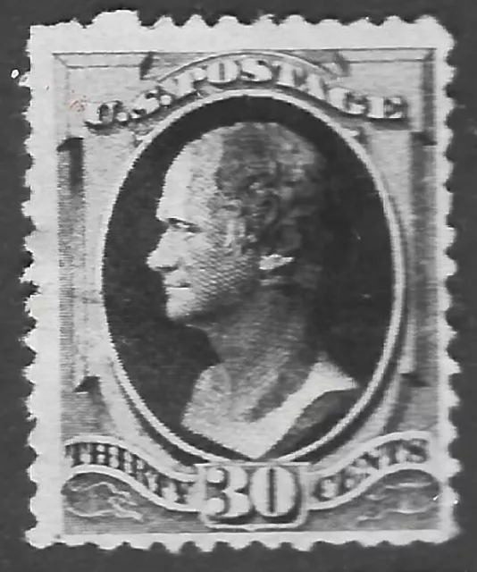 Scott 190  Used  30c Alexander Hamilton   1881 Issue