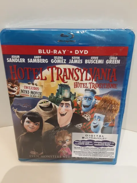 Hotel Transylvania (Blu-ray/DVD, 2013, Canadian) Brand New Sealed