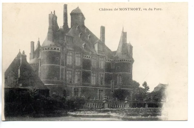 MONTMORT - Marne - CPA 51 - Le Chateau - vu du Parc -