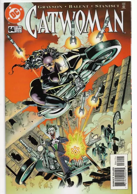 CATWOMAN #64 DC Comics THE JOKER Jim Balent Art GGA Motorcycle Cover 1999 NM