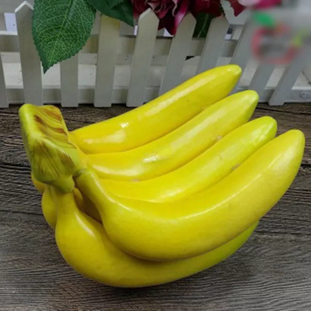 Artificial Bananas Photo props Ornament Realistic Fake Foam Fruit Kitchen