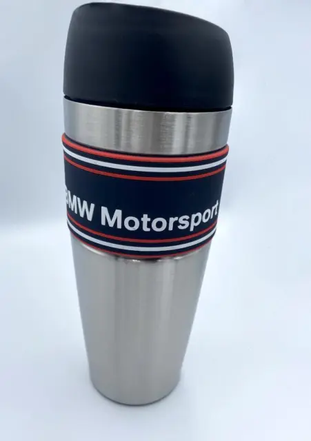 BMW Motorsports Tumbler Silver Insulated Heat Retention H20cm 450ml japan