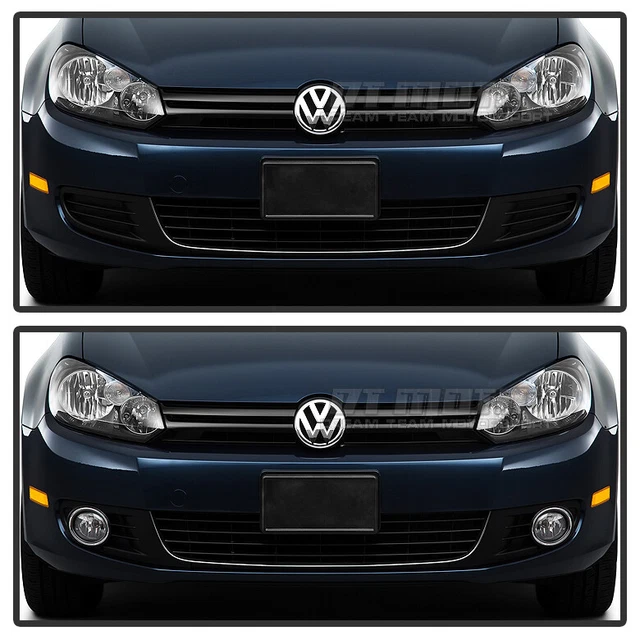 2010-2014 VW Golf MK6 Jetta Vent Grille Cover+Fog Lights w/Switch 10 11 12 13 14
