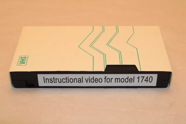 Quilter's White Sewing Machine VHS Instruction Video for Model 1740