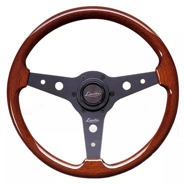 CLASSIC WOOD STEERING WHEEL 340mm 13.4" LUISI "MONTREAL" MAHOGANY MADE