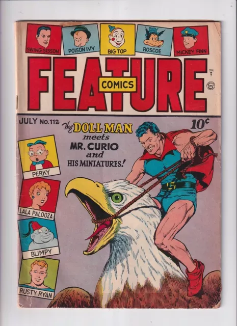 Feature Comics (1939) # 112 (3.5-VG-) (2004994) Doll Man, Mr. Curio 1947