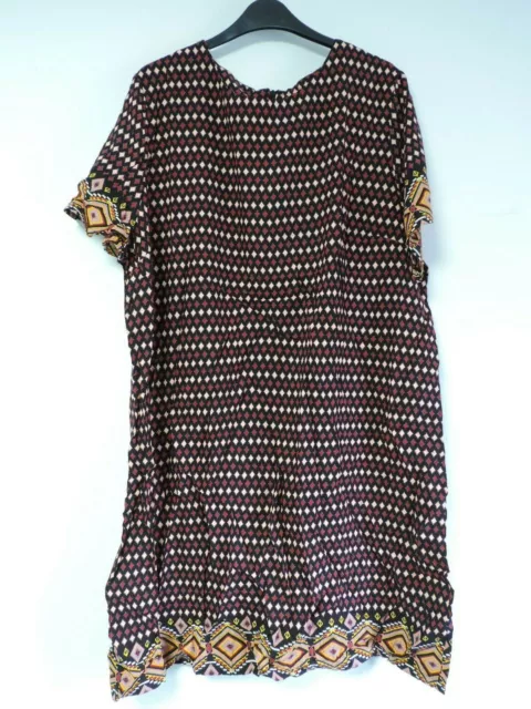 Alice & You Printed Cap Sleeve Dress Multicoloured Size UK22 rrp £26 DH191 ii 09