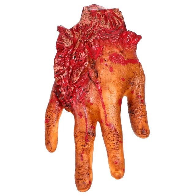1 pieza Halloween Juguete Difícil Sangriento Partes del Cuerpo Roto Utilería Falsa Cortada Mano