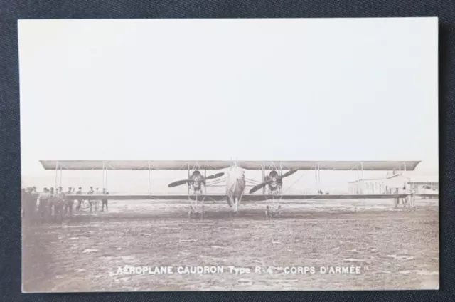 CPA Carte postale Aéroplane CAUDRON Type R-4 aviation biplan plane