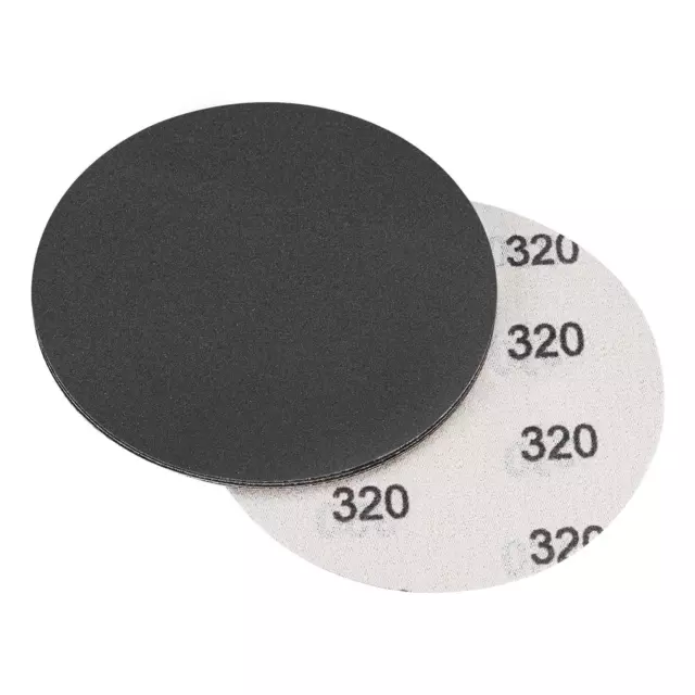 5" Lijado Disco 320 Grano Húmedo Seco Usable Silicona Carburo Lija Papel 5pzs