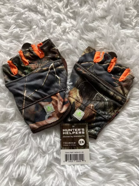 Mangata Hunter Helpers Runlites Camo Fingerless Hunting Gloves