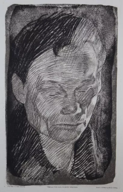 Frauenkopf - Käthe Kollwitz - Vernis mou Radierung - Felsing Emil Richter - 1930