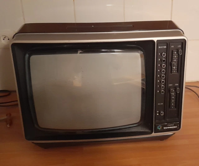 Illustration vectorielle de la télévision en noir et blanc | Vecteur