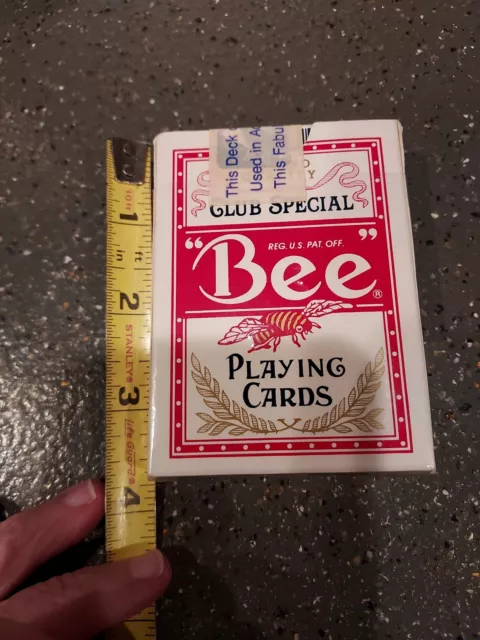 Bee Playing Cards Pre Used USA made Official resealed Club Special Diamond Edit