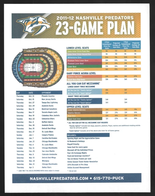 RARE VERSION 2011 12 Nashville Predators 23 GAME PLAN NHL Hockey rare-version-2011-12-nashville-predators-23-game-plan-nhl-hockey