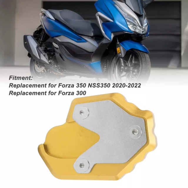*´ Yellow Foot Side Stand Extension Plate CNC Aluminum Foot Support For Forza