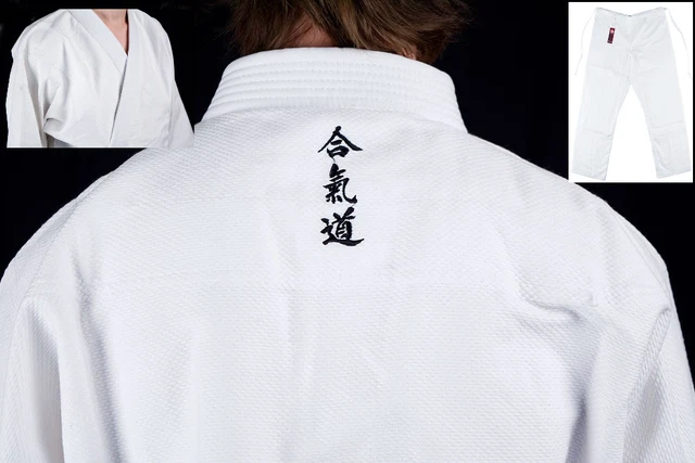 Kimono Blanc Aïkido / Judo – Taille 3 (170cm) – Fabriqué Au Japon – Occasion