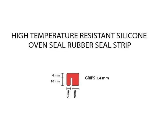 20M High Temperature Resistant silicone oven seal rubber seal strip