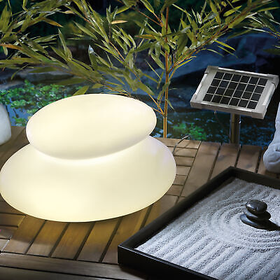 Esotec Solaire Pierre Lumineuse 2er Set Lampe en Verre Jardin LED esotec 102084 
