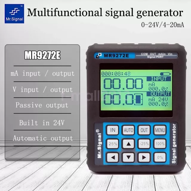 Signal Generator MR9272E 24V 4-20mA Handheld Current Voltage Process Calibrator