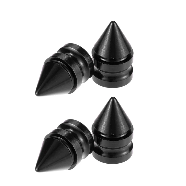 4uds Negro Coche Neumático Válvula Vástago Tapa Rueda Llantas Polvo Cubiertas
