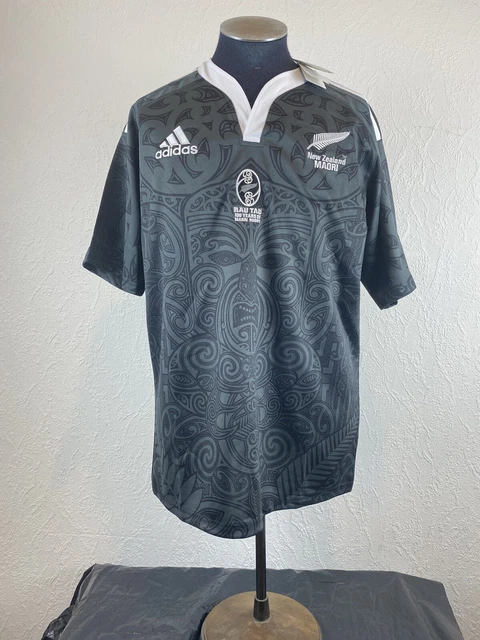 Adidas Maillot 100 Ans All Black Zealand Maori Jersey Maillot All