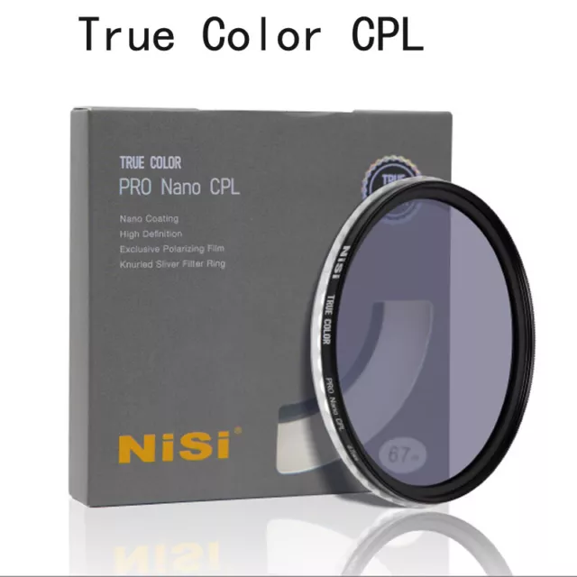 NiSi 52 55 58 62 67 72 77 82 95mm TRUE COLOR CPL PRO Nano Polarizer