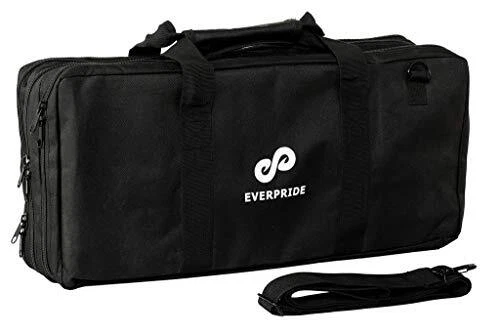 EVERPRIDE Chef Knife Bag Holds 20 Knives PLUS Large Zippered Compartment for ...