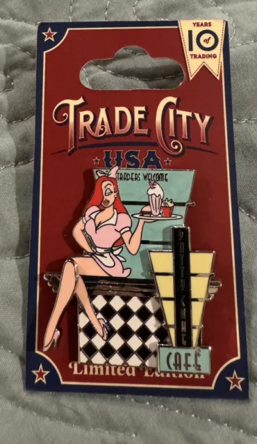 Disney WDW Trade City USA 2010 Patty Cake Cafe Jessica Rabbit Pin LE 750