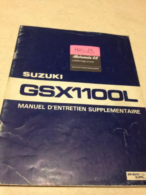 Suzuki GSX1100L 1980 GSX 1100 L Supplement Review Technical Motorcycle Manual