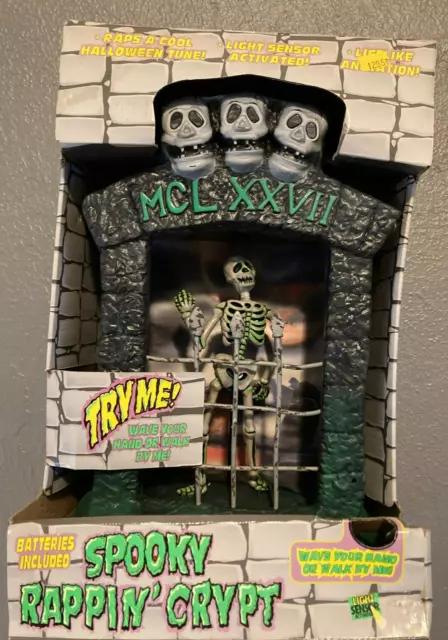 VTG Halloween Spooky Rappin’ Crypt Skeleton Great American Fun Corp*****VIDEO!!!