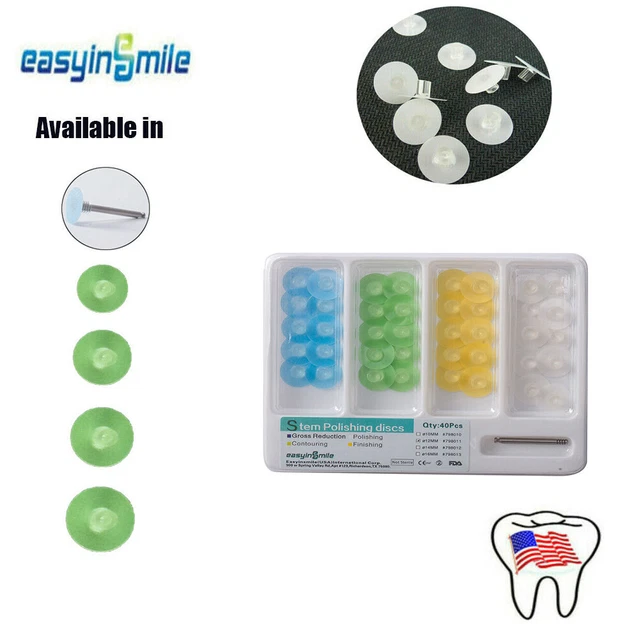 Dental Composite Finishing Polishing Discs Assorted Kits + Mandrel 10/12/14/16MM
