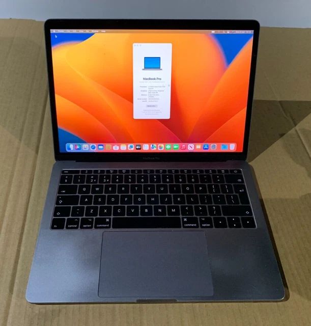 MacBook Pro (13" 2017) Intel Core i5, 8 GB 256 GB unità di memoria a stato solido macOS Ventura
