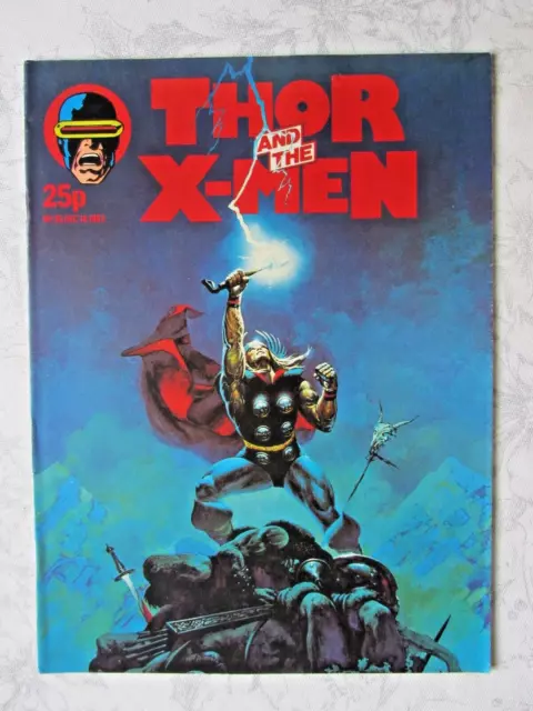 THE MIGHTY THOR/ X-MEN.  NO.35. DEC 14th. 1983. UNSOLD/ UNREAD NEWSAGENTS STOCK!